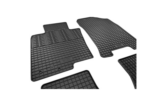 Rubber mats suitable for Nissan Navara 2016- (4-piece with mounting points), Image 3