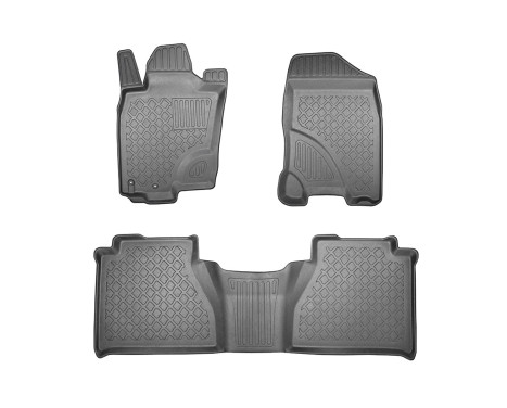 Rubber mats suitable for Nissan Navara Double Cab / Renault Alaskan Double Cab 2016-2022