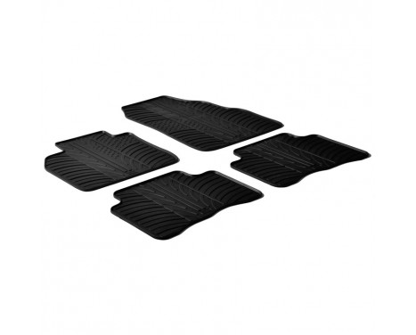 Rubber mats suitable for OP/CH Mokka 4x4/Trax 2012- (T-Design 4-piece)