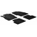 Rubber mats suitable for Opel Corsa D from 2006 to 2014 (T-Design 4-piece + mounting clips)