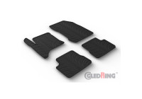 Rubber mats suitable for Opel Corsa F MHEV 2024- (T profile 4-piece + mounting clips)