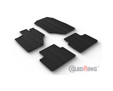 Rubber mats suitable for Opel Grandland MHEV 2024- (T profile 4-piece + mounting clips), Image 2