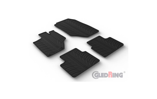 Rubber mats suitable for Opel Grandland MHEV 2024- (T profile 4-piece + mounting clips), Image 2