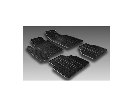 Rubber mats suitable for Opel Meriva from 2003 (T-Design 4-piece + mounting clips), Image 2