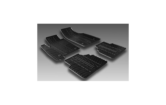Rubber mats suitable for Opel Meriva from 2003 (T-Design 4-piece + mounting clips), Image 2