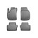 Rubber mats suitable for Opel Zafira B 2005-2014