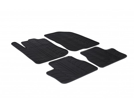 Rubber mats suitable for Peugeot 2008 incl. Crossover 2013-