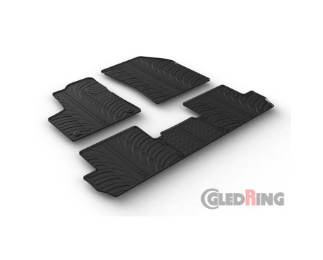 Rubber mats suitable for Peugeot 3008 9/2016- (5-piece), Image 2