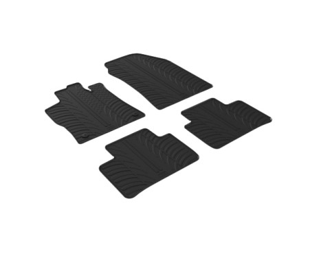 Rubber mats suitable for Peugeot 308 III SW 2021- (T-Design 4-piece + mounting clips)