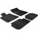 Rubber mats suitable for Peugeot 407 2004- (T-Design 4-piece + mounting clips)