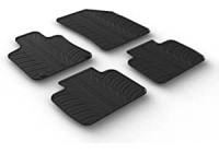 Rubber mats suitable for Peugeot 508 II 2019- (T-Design 4-piece + mounting clips)