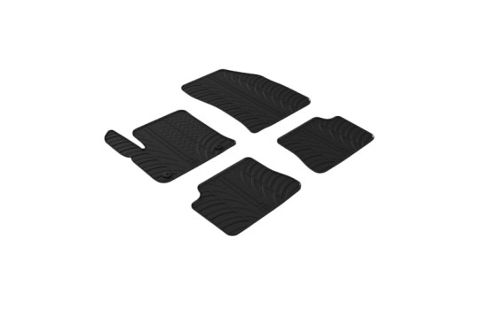 Rubber mats suitable for Peugeot e-208 II & Opel Corsa 2019- (4-piece)