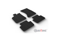 Rubber mats suitable for Porsche Macan (95B) 2014- (T profile 4-part + mounting clips)