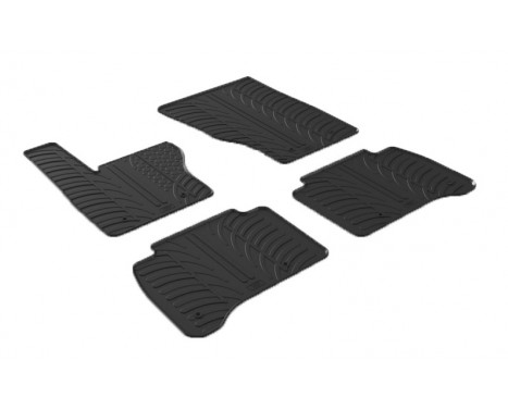 Rubber mats suitable for Range Rover Sport 7/2013- (T-Design 4-piece)