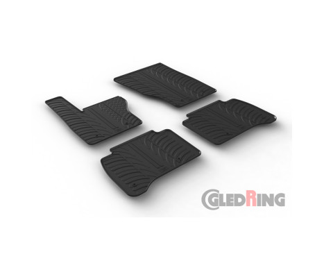 Rubber mats suitable for Range Rover Sport 7/2013- (T-Design 4-piece), Image 2