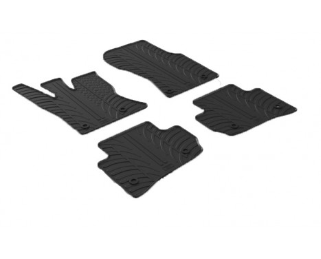 Rubber mats suitable for Range Rover Velar 12/2017- (T-Design 4-piece)