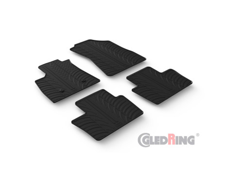 Rubber mats suitable for Renault Austral-e E-Tech Hybrid 2022- (T profile 4-part)