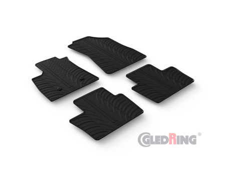 Rubber mats suitable for Renault Austral-e E-Tech Hybrid 2022- (T profile 4-part), Image 2