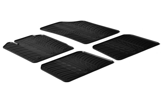 Rubber mats suitable for Renault Clio II 1998-2005 (T-Design 4-piece)