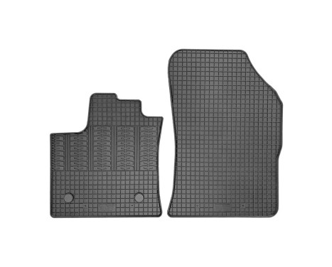 Rubber mats suitable for Renault Express Cargo 2021- (2-piece + mounting system)