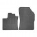 Rubber mats suitable for Renault Express Cargo 2021- (2-piece + mounting system)