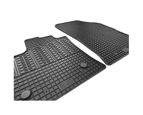 Rubber mats suitable for Renault Express Cargo 2021- (2-piece + mounting system), Image 4