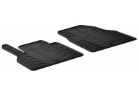 Rubber mats suitable for Renault Kangoo from 2008 & Mercedes Citan (2-piece)