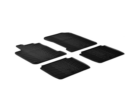 Rubber mats suitable for Renault Latitude automatic transmission (T-Design 4-piece), Image 2