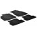 Rubber mats suitable for Renault Megane II from 2002 (T-Design 4-piece + mounting clips)