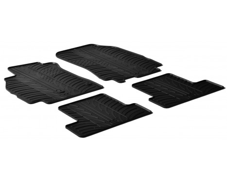 Rubber mats suitable for Renault Megane III from 2008 (T-Design 4-piece)