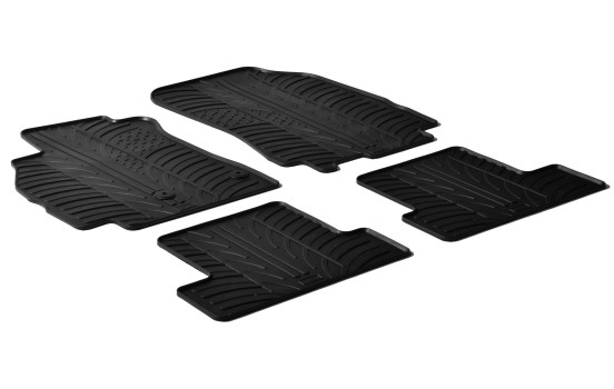 Rubber mats suitable for Renault Megane III from 2008 (T-Design 4-piece)
