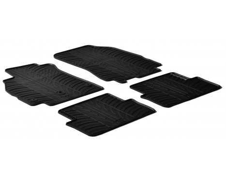 Rubber mats suitable for Renault Megane station 2009- / Fluence 2009 - 2010