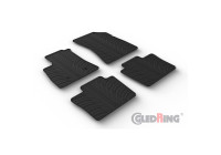 Rubber mats suitable for Renault Rafale E-Tech Full Hybrid 2023- (T profile 4-piece + mounting clips)