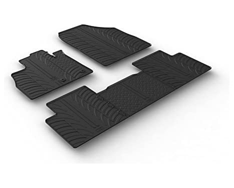 Rubber mats suitable for Renault Scenic IV 11/2016- (T-Design 5-piece + mounting clips)