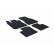 Rubber mats suitable for Renault Twingo III 2014- (T-Design 4-piece + mounting clips)