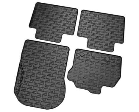 Rubber mats suitable for Renault Zoe 2012-2018 & 2019- (4-piece + mounting system), Image 2