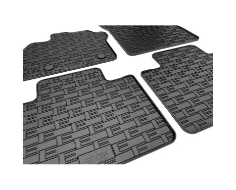 Rubber mats suitable for Renault Zoe 2012-2018 & 2019- (4-piece + mounting system), Image 3