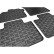 Rubber mats suitable for Renault Zoe 2012-2018 & 2019- (4-piece + mounting system), Thumbnail 3