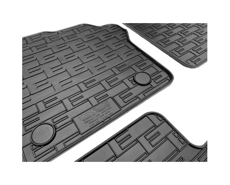 Rubber mats suitable for Renault Zoe 2012-2018 & 2019- (4-piece + mounting system), Image 4