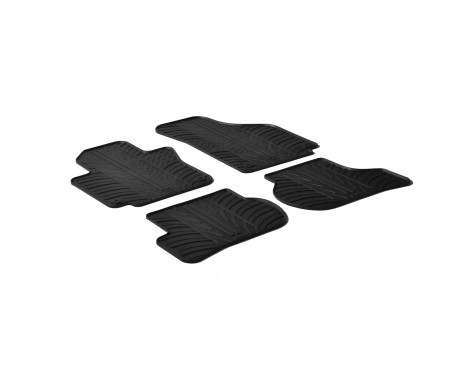 Rubber mats suitable for Seat Altea incl. XL 2004- (T-Design 4-piece)