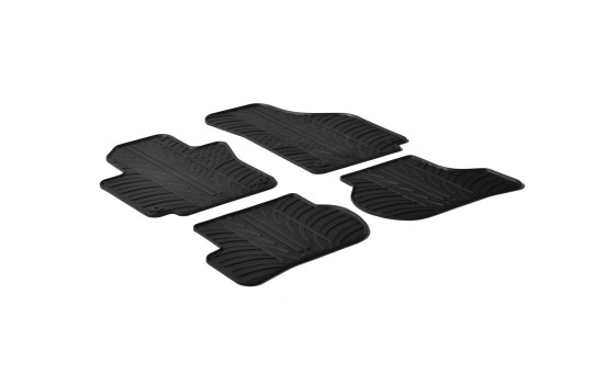 Rubber mats suitable for Seat Altea incl. XL 2004- (T-Design 4-piece)