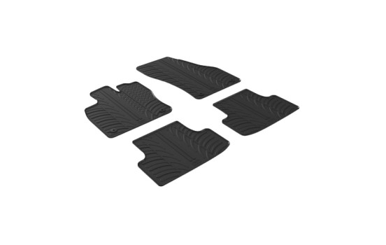 Rubber mats suitable for Seat Ateca 5/2016- (T-Design 4-piece)