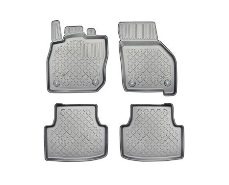 Rubber mats suitable for Seat Leon mHEV / Leon Sportstourer mHEV / VW Golf VIII Variant mHEV 2020+