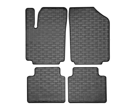 Rubber mats suitable for Seres 3 Electric 2021- (4-piece + mounting system)