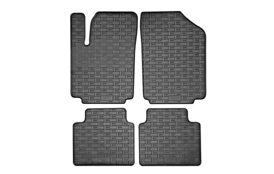 Rubber mats suitable for Seres 3 Electric 2021- (4-piece with mounting points)