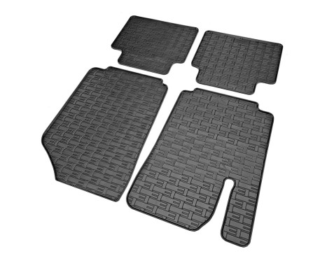 Rubber mats suitable for Seres 3 Electric 2021- (4-piece with mounting points), Image 3
