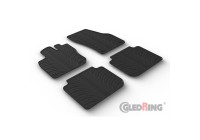 Rubber mats suitable for Skoda Kodiaq II (PS7) 2024- (T profile 4-piece + mounting clips)