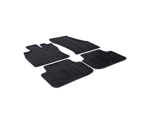 Rubber mats suitable for Skoda Octavia III 2013- (T-Design 4-piece + mounting clips), Image 2