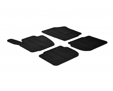 Rubber mats suitable for Skoda Rapid 5 door 2012- Seat Toledo 5 door 2013-