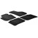 Rubber mats suitable for Skoda SuperB 2008-2015 (T-Design 4-piece + mounting clips)